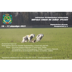 Закрытые региональные испытания борзых собак по зайцу-русаку, 16-17 октября 2021 г.